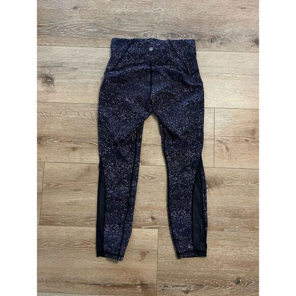 Lululemon Train Times 7/8 Pant 25" Crystalline Multi Black Leggings Womens 8 - Picture 2 of 3